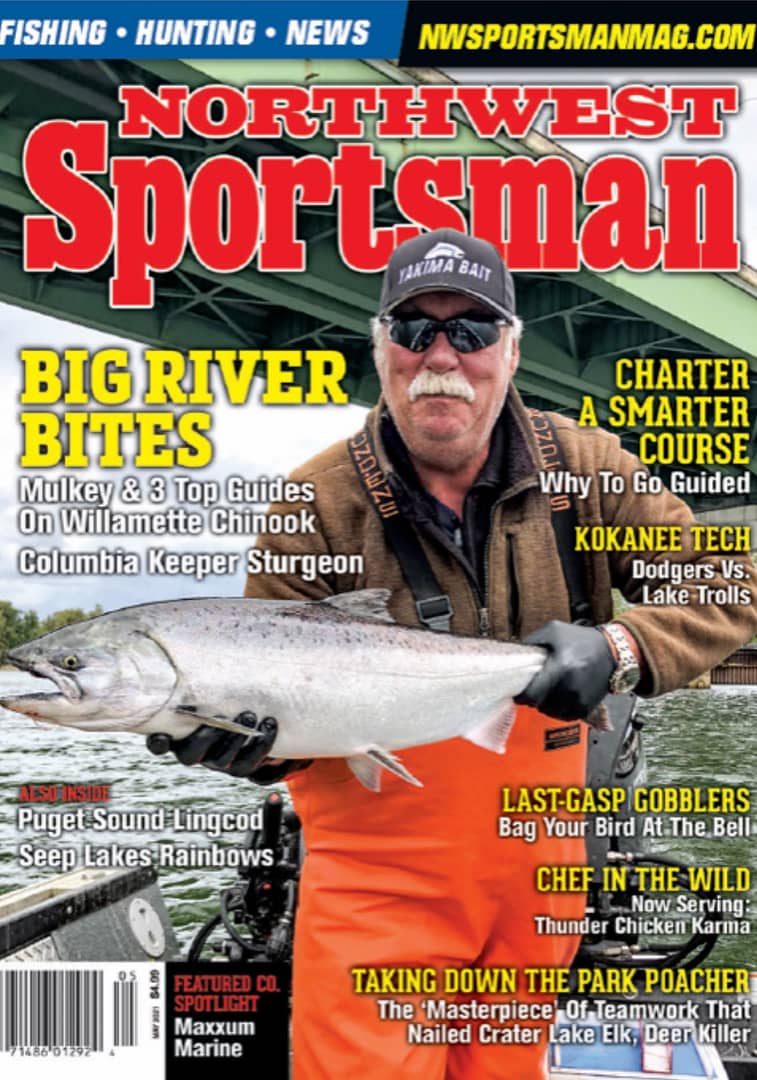 Terry Mulkey on the cover of Northwest Sportsman Magazine